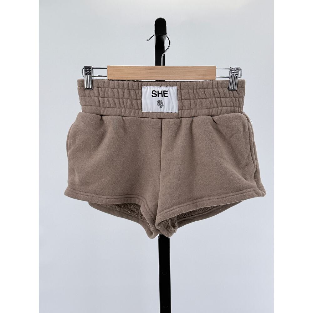 Darc Sport SHE Light Brown Cotton Pull On S Short Bodybuilding Lifting Wolf